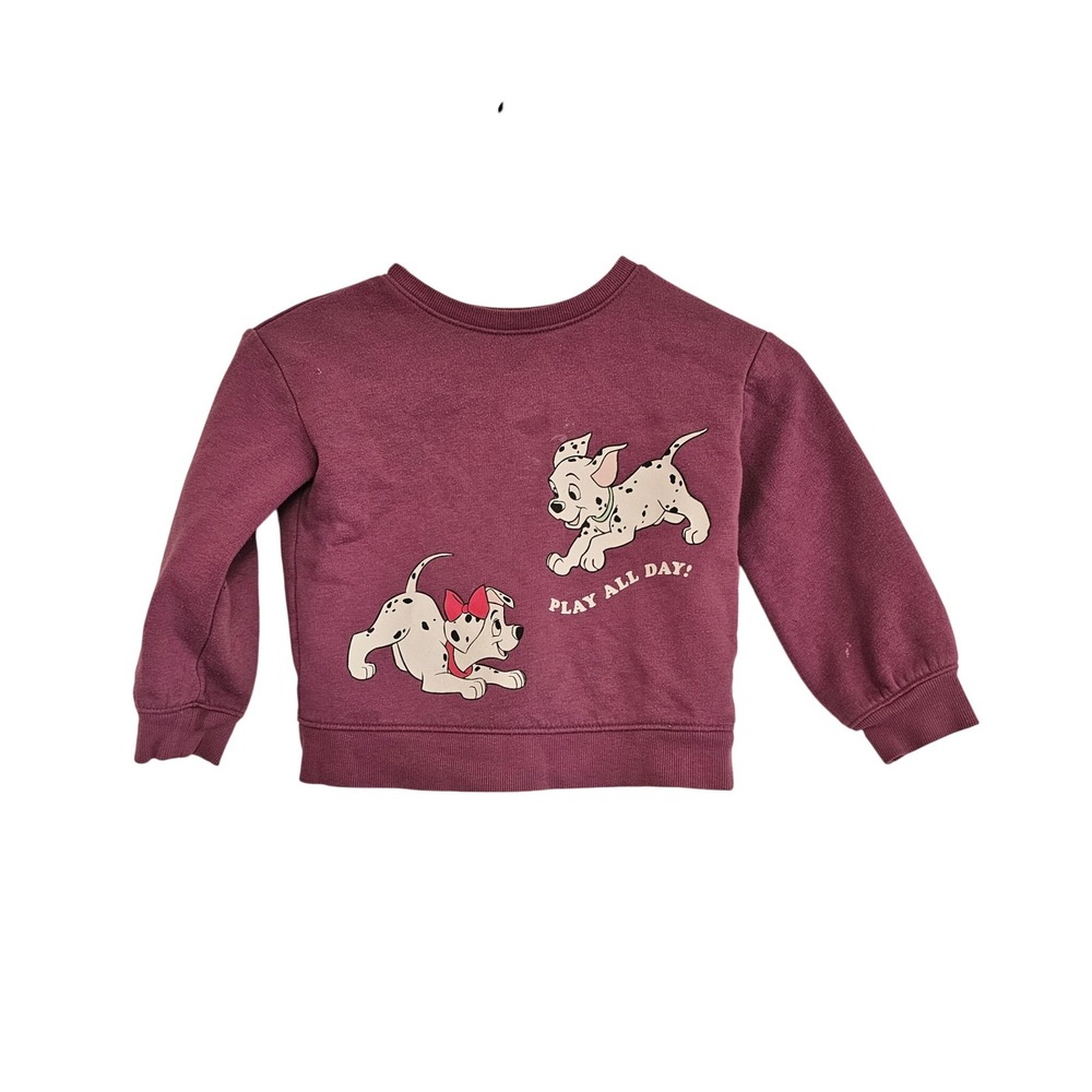 Disney Beans‎ 101 Dalmatians Sweatshirt Toddler Girls Size 4 Purple Pullover